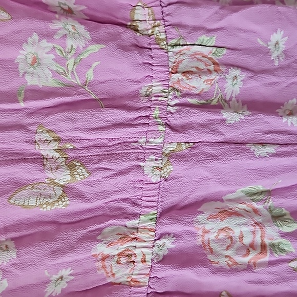 BP. Woven V-Neck Romper in Purple Anna Floral,Size M, NWOT - Picture 2 of 7